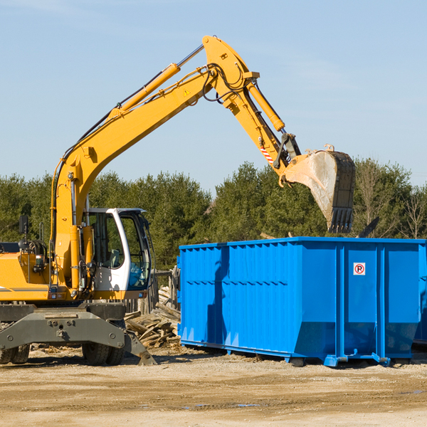 can i choose the location where the residential dumpster will be placed in Reading KS